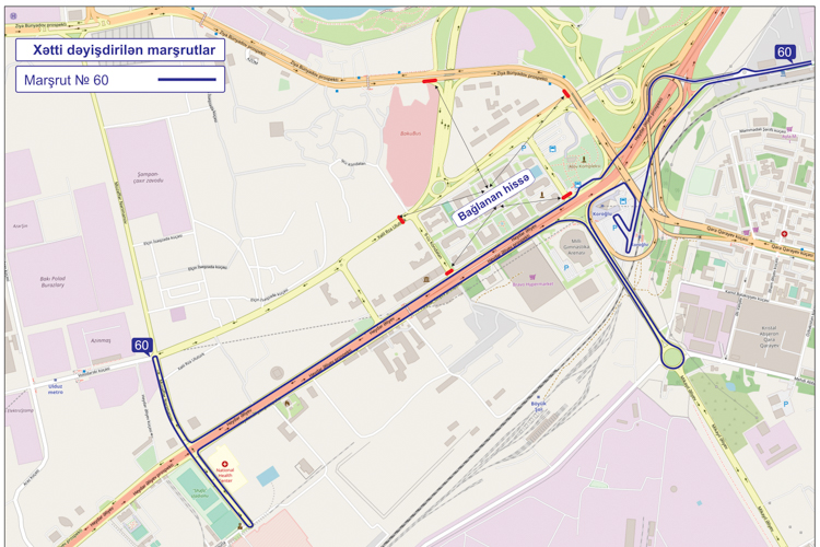 В Баку меняется схема движения автобусов (схема)