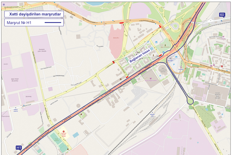 В Баку меняется схема движения автобусов (схема)