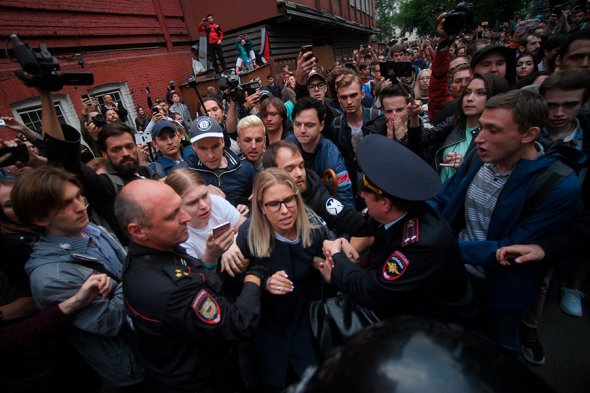 Акция протеста в Москве
