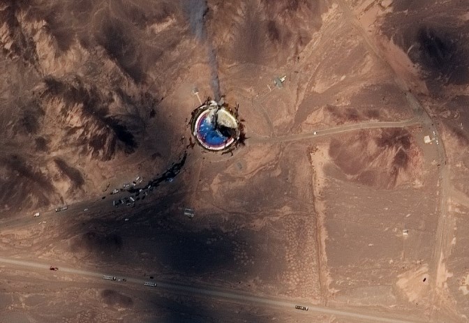 На иранском космодроме взорвалась ракета