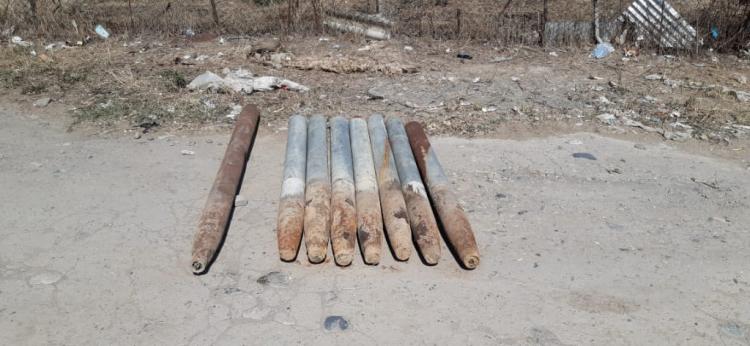 В Агстафе найдены ракеты с взрывчатым веществом