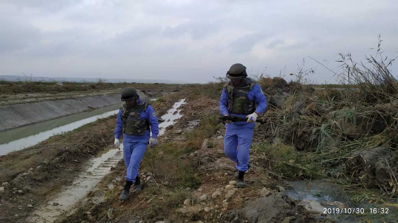 В Абшероне обнаружен пушечный снаряд
