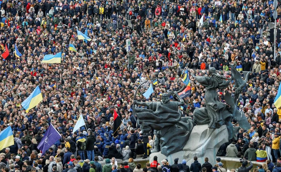 По всей Украине прошла волна протестов против капитуляции страны