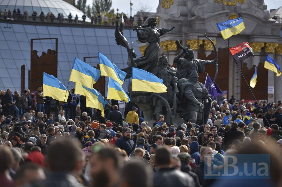 По всей Украине прошла волна протестов против капитуляции страны