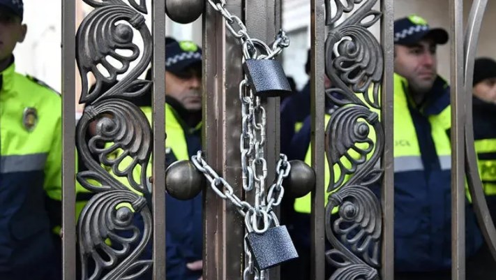 Массовые акции протеста в Тбилиси