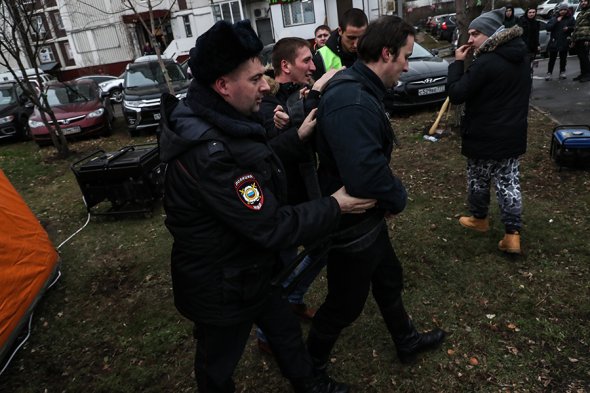Шествие «Русского марша» по Москве