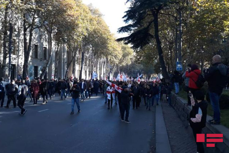 Массовые акции протеста в Тбилиси