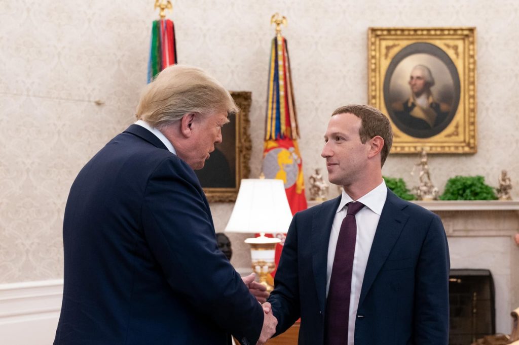Цукерберг отобедал с Трампом в Белом доме
