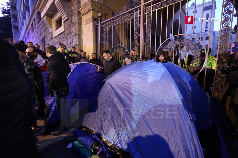 Массовые акции протеста в Тбилиси