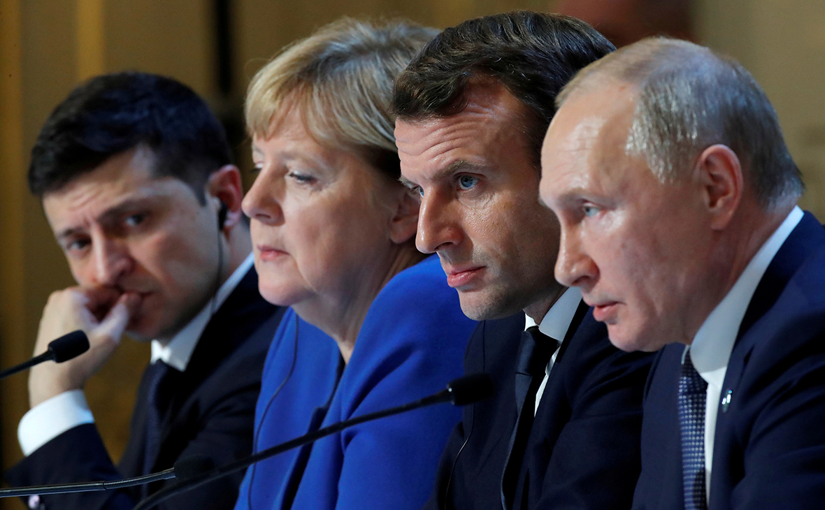Меркель назвала Путина победителем на саммите "нормандской четверки"