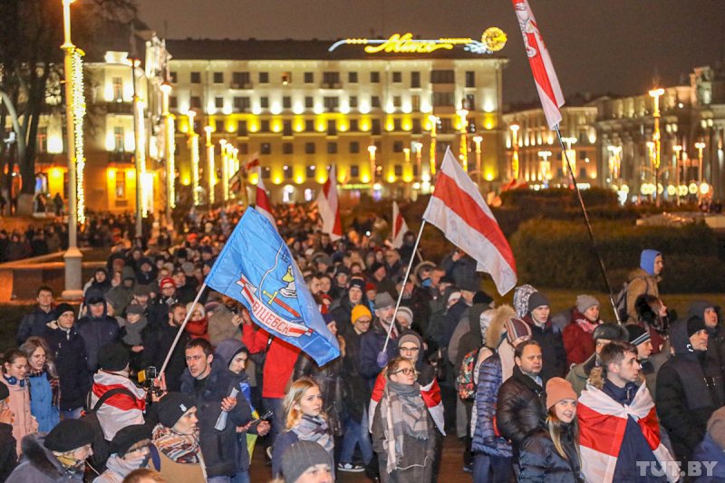 В Минске протестуют против углубленной интеграции Беларуси с Россией