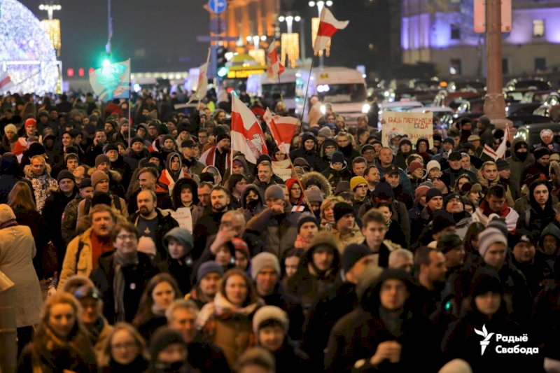 В Минске протестуют против углубленной интеграции Беларуси с Россией