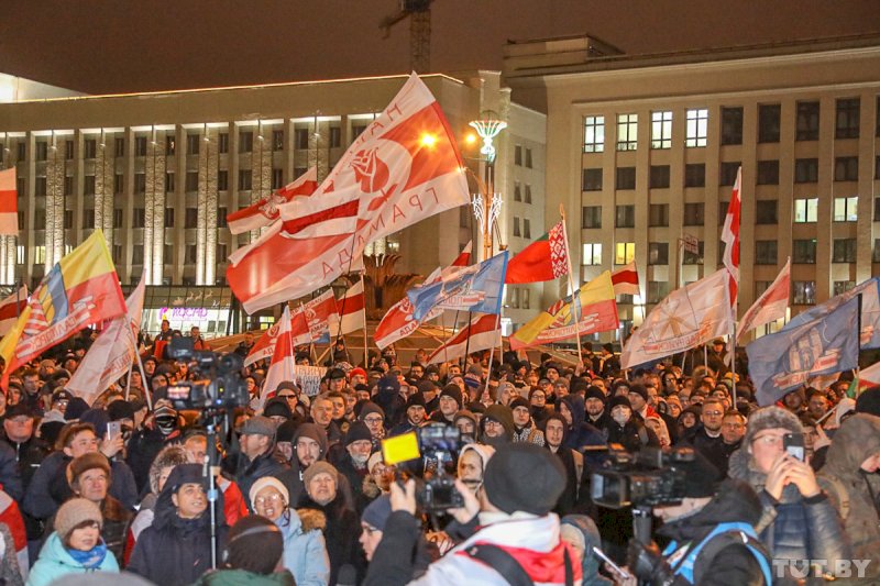 В Минске протестуют против углубленной интеграции Беларуси с Россией