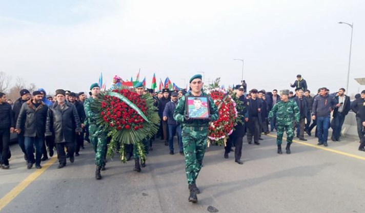 Похоронен азербайджанский военнослужащий, погибший в результате армянской провокации