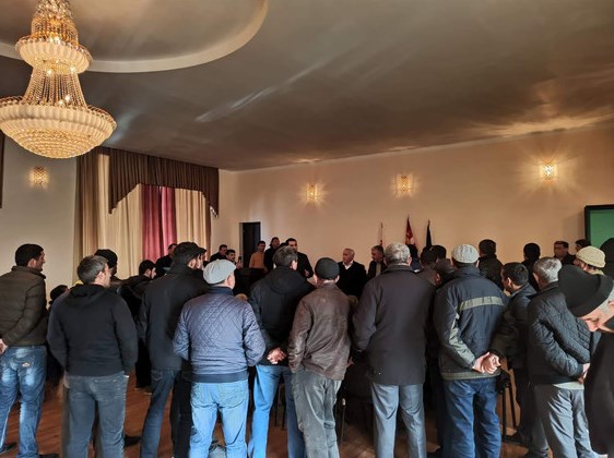 В Марнеули прошла акция протеста азербайджанцев