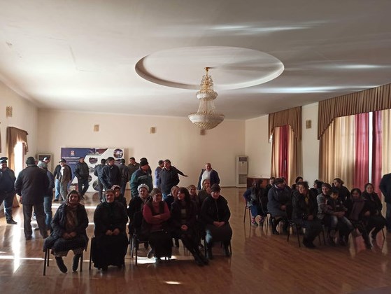 В Марнеули прошла акция протеста азербайджанцев