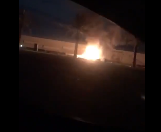 Последствия удара по конвою с генералом КСИР попали на видео
