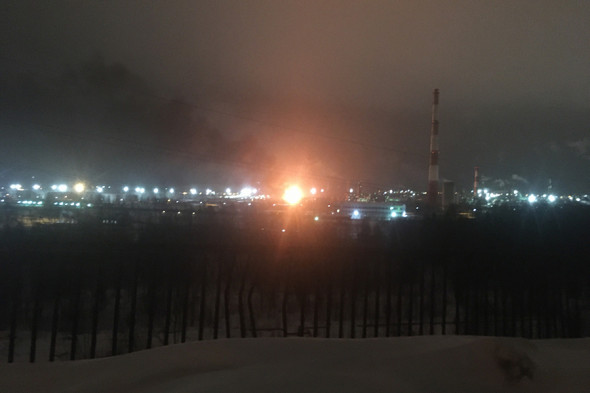 На заводе "Лукойла" в России произошел сильный пожар