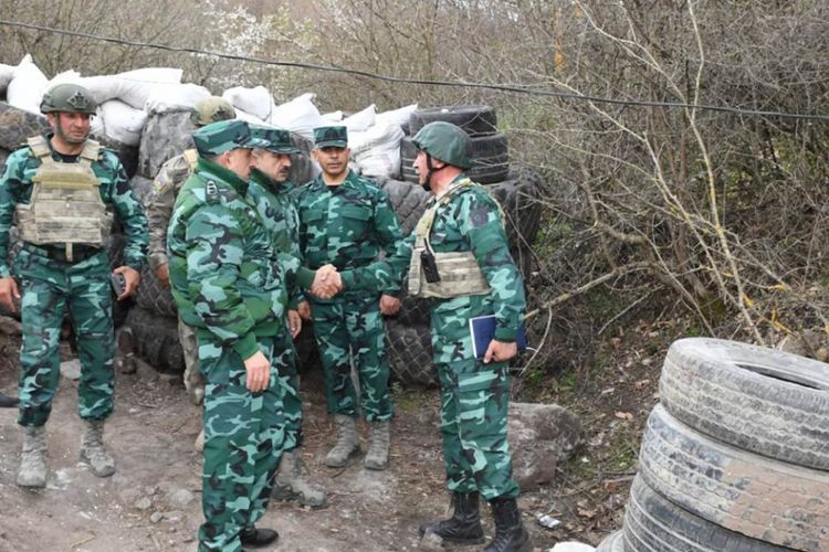 Магеррам Алиев и Эльчин Гулиев на границе с Арменией