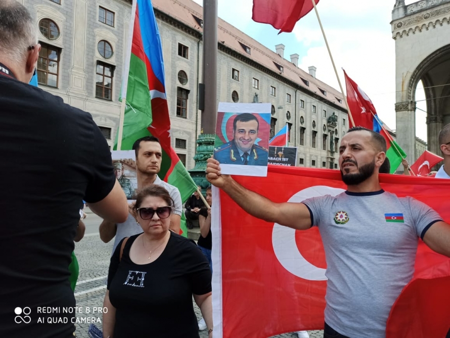 В Мюнхене азербайджанцы выступили против армянской агрессии