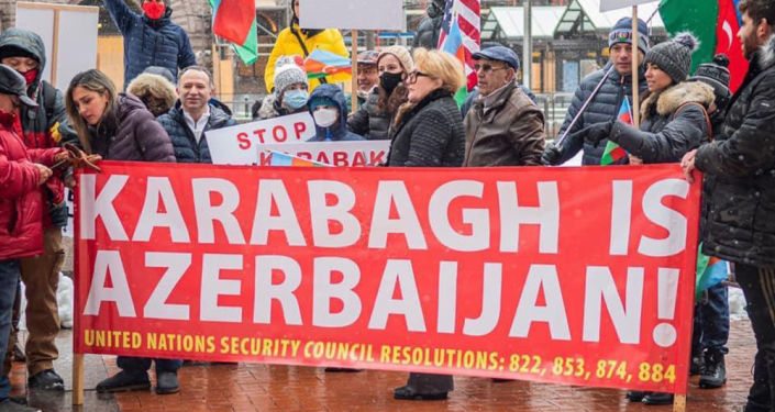 Азербайджанцы провели в Миннесоте акцию протеста: фото, видео
