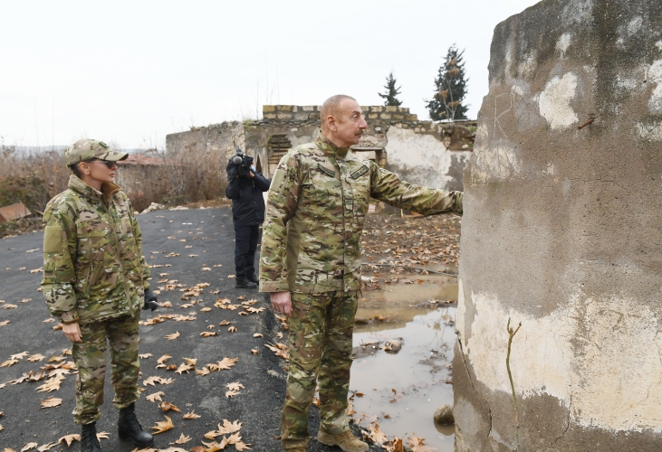 Визит Алиевых в Губадлинский и Зангиланский районы в фотографиях