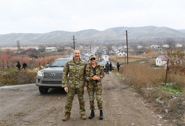 Визит Алиевых в Губадлинский и Зангиланский районы в фотографиях