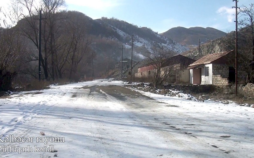 Минобороны показало село Зульфугарлы Кельбаджарского района: видео