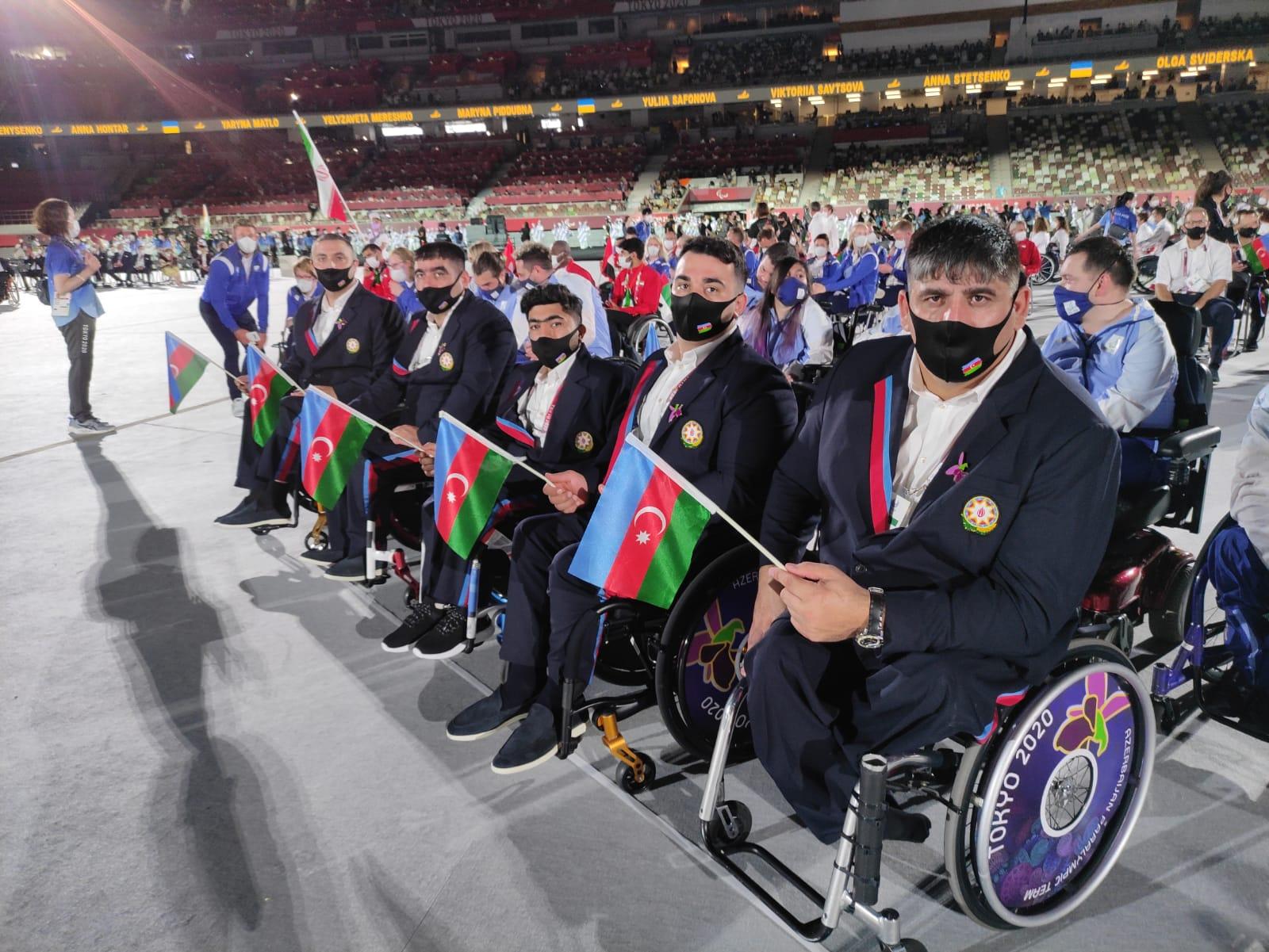 Представители Азербайджана на открытии Паралимпийских игр