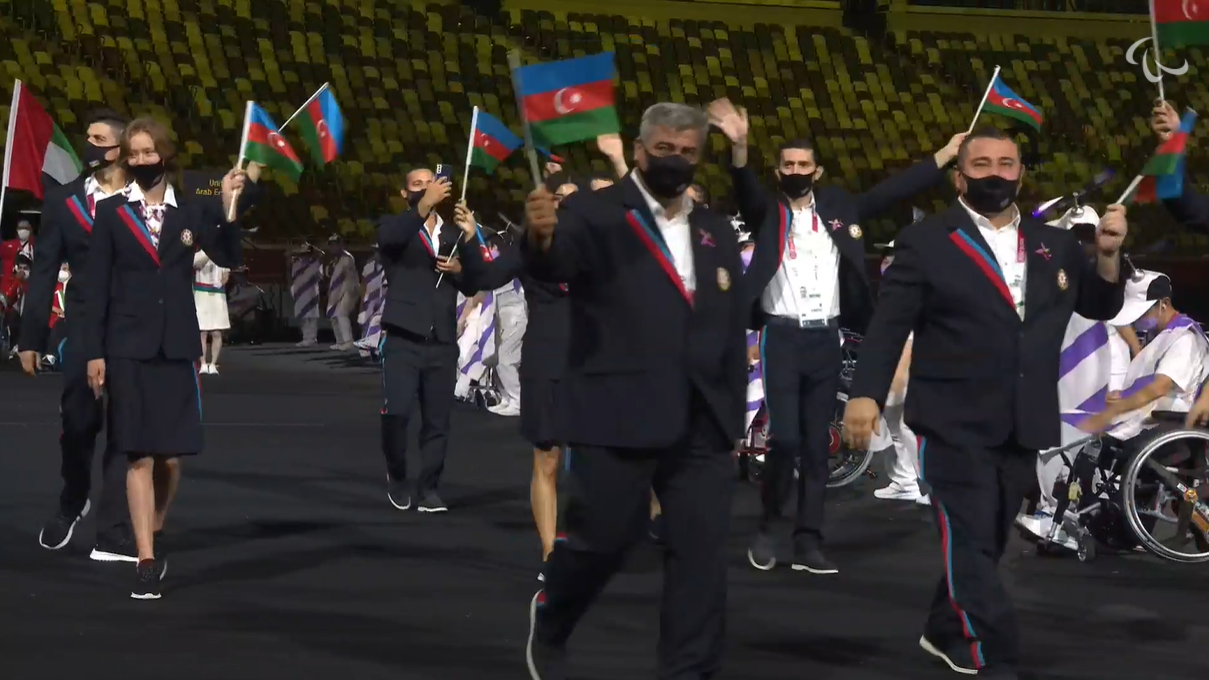 Представители Азербайджана на открытии Паралимпийских игр