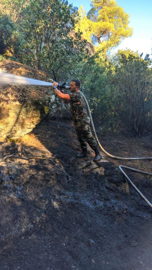 Силы МЧС Азербайджана продолжают борьбу с пожарами в Турции