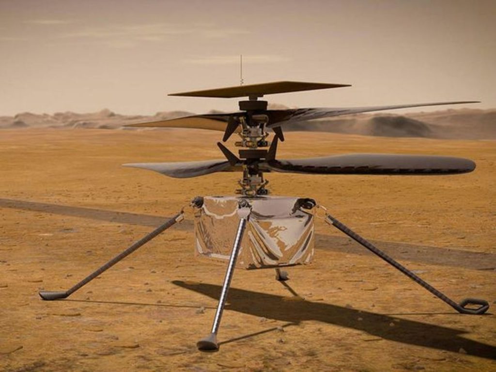 Вертолет-дрон NASA совершил очередной полет на Марсе