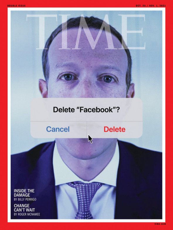 Time поместил на обложку Цукерберга с надписью «Удалить Facebook?»