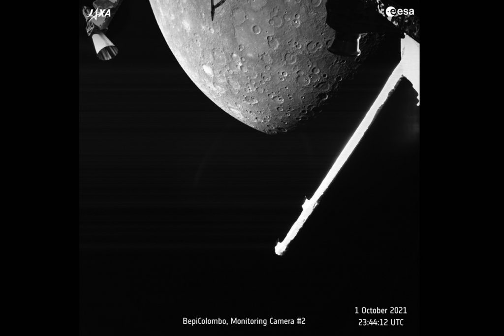 Зонд BepiColombo прислал фотографию Меркурия с близкого расстояния
