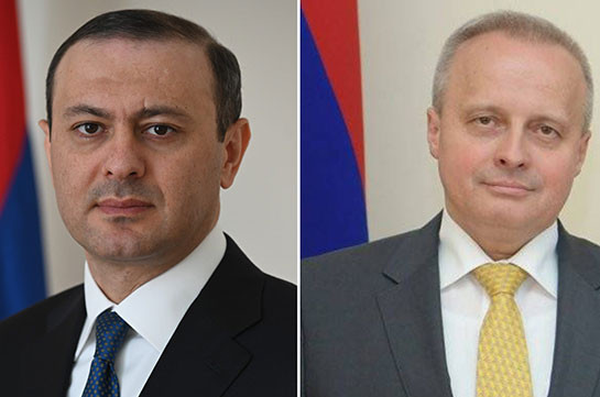 Григорян и Копыркин обсудили вопросы делимитации и демаркации армяно-азербайджанской границы