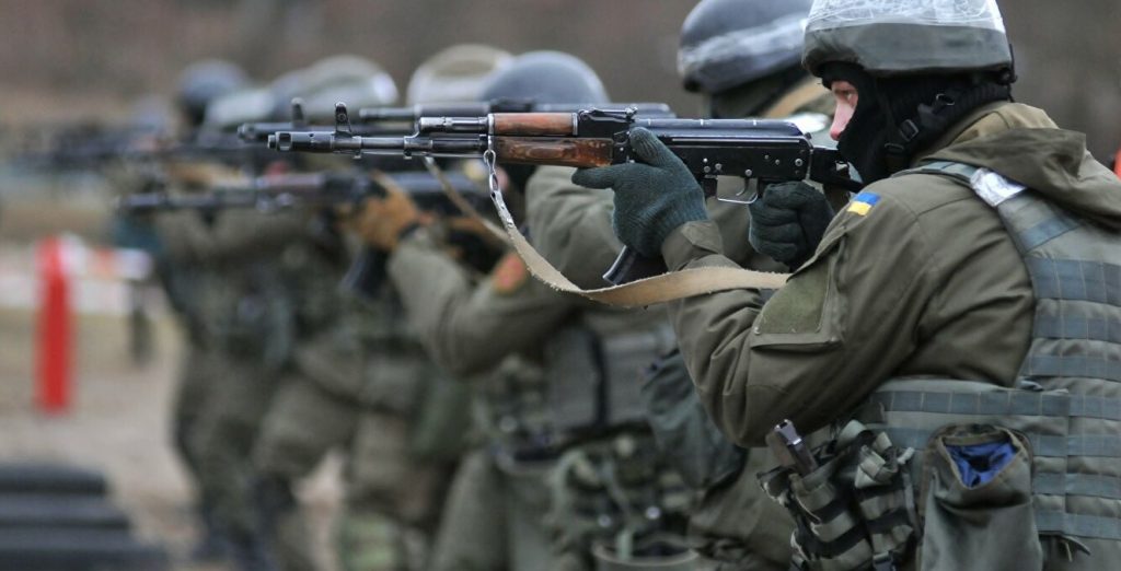 Украинская Нацгвардия проводит учения вблизи границы с Беларусью