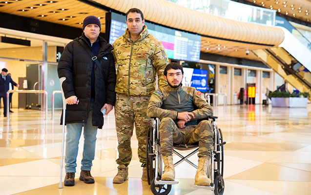 Фонд YAŞAT отправил на лечение в Турцию еще 4 участников 44-дневной войны