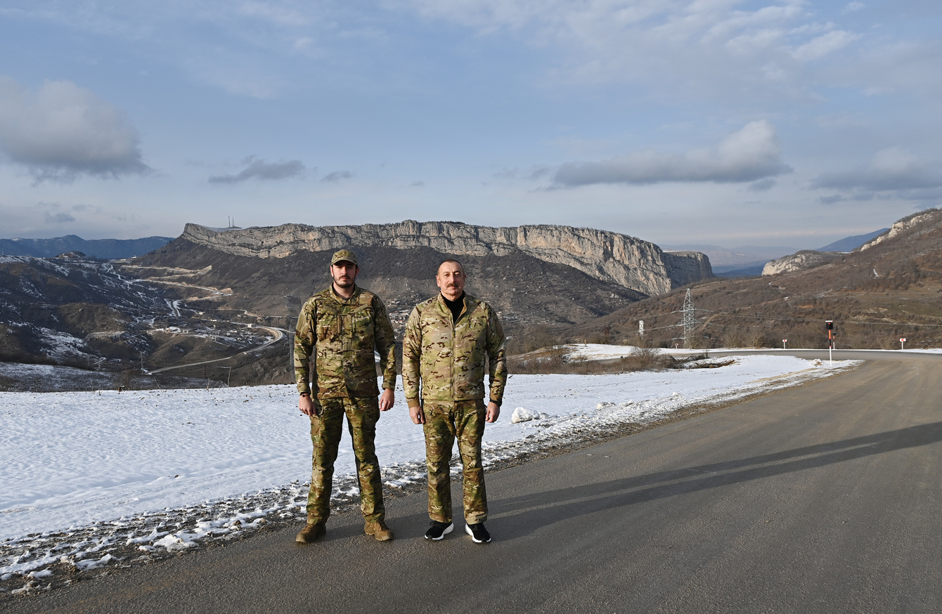 Алиевы посетили Шушу