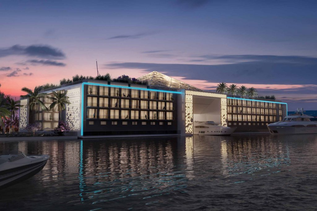 Компания Seagate Shipyard намерена построить в Дубае роскошный плавучий отель