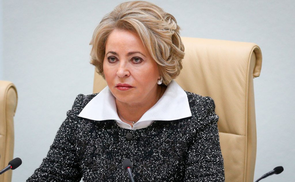 Матвиенко отрицает стремление России напасть на Украину