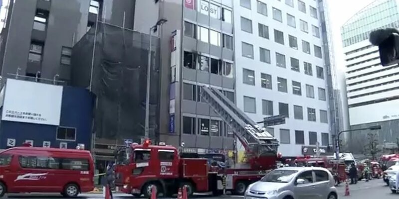 В результате пожара в Осаке при смерти находятся 27 человек