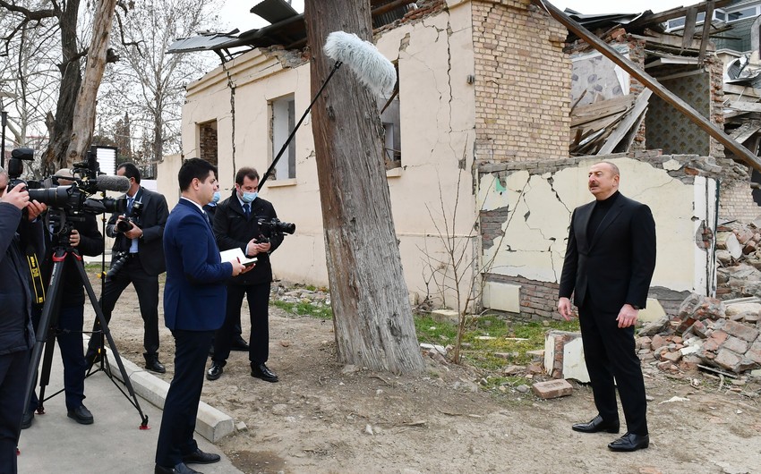 Ильхам Алиев дал интервью агентству АЗЕРТАДЖ