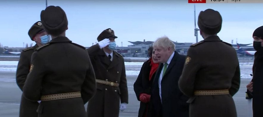 Начался визит Джонсона в Украину