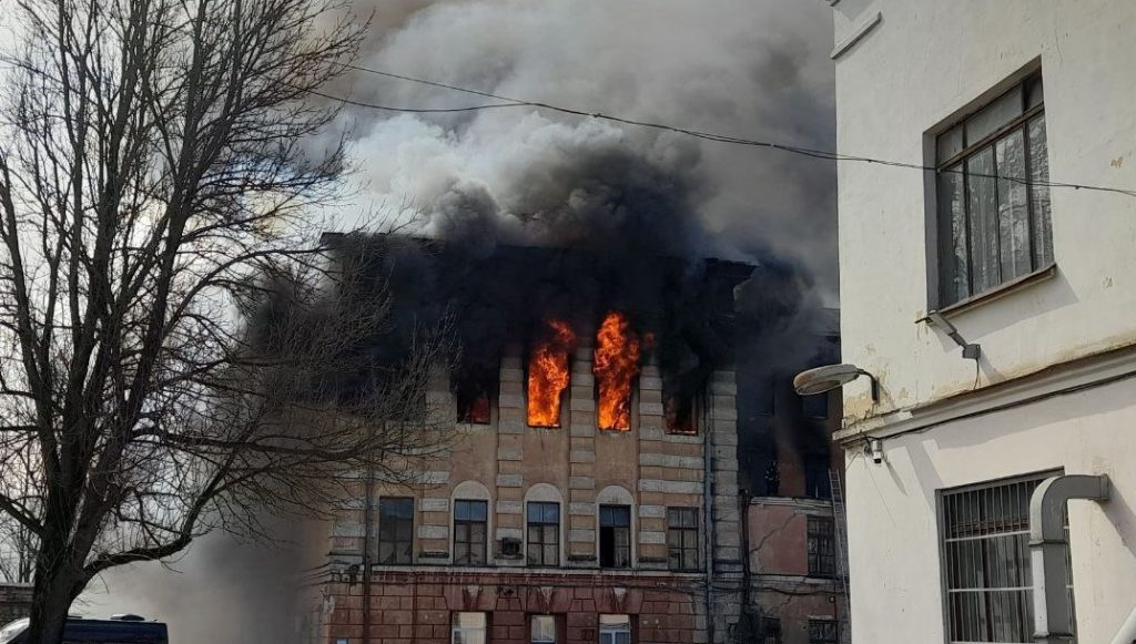 Пожар в российском НИИ локализован (фото, видео)