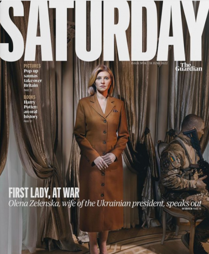 Супруга Зеленского снялась для обложки The Guardian (фото)