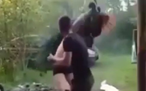 В Украине мужчина жестоко убил павлина (18+)