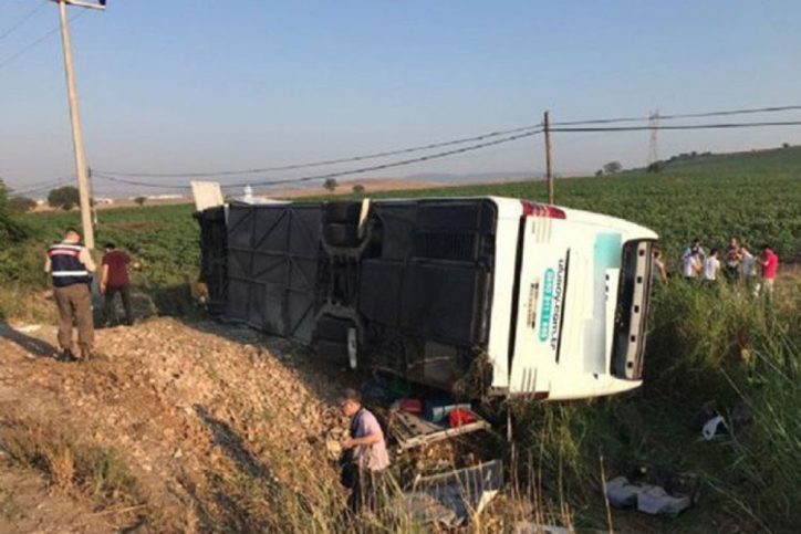 В Турции разбился пассажирский автобус