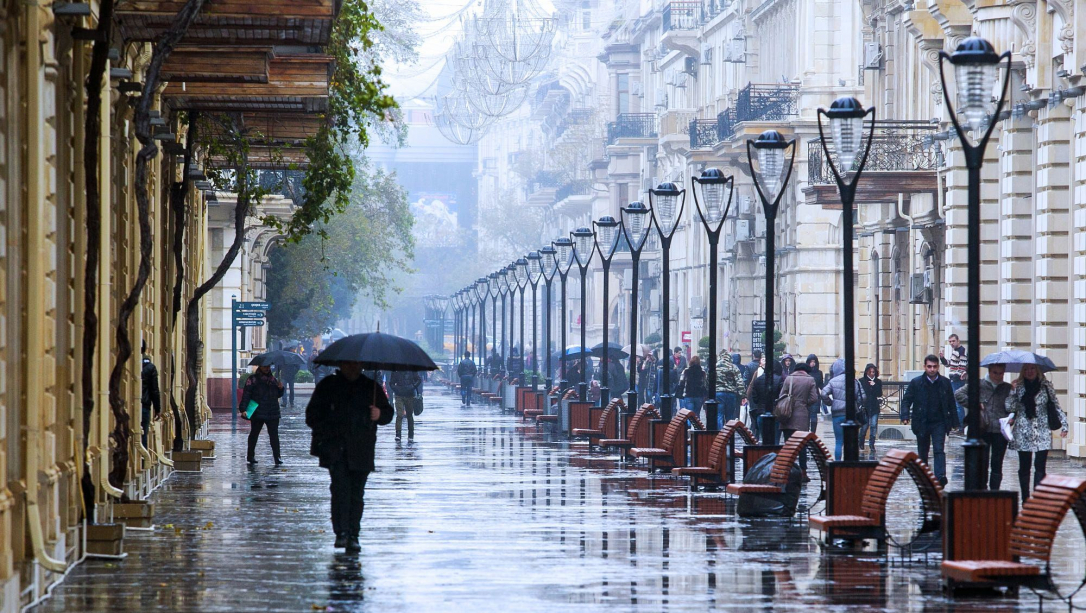 В Баку ожидается дождь