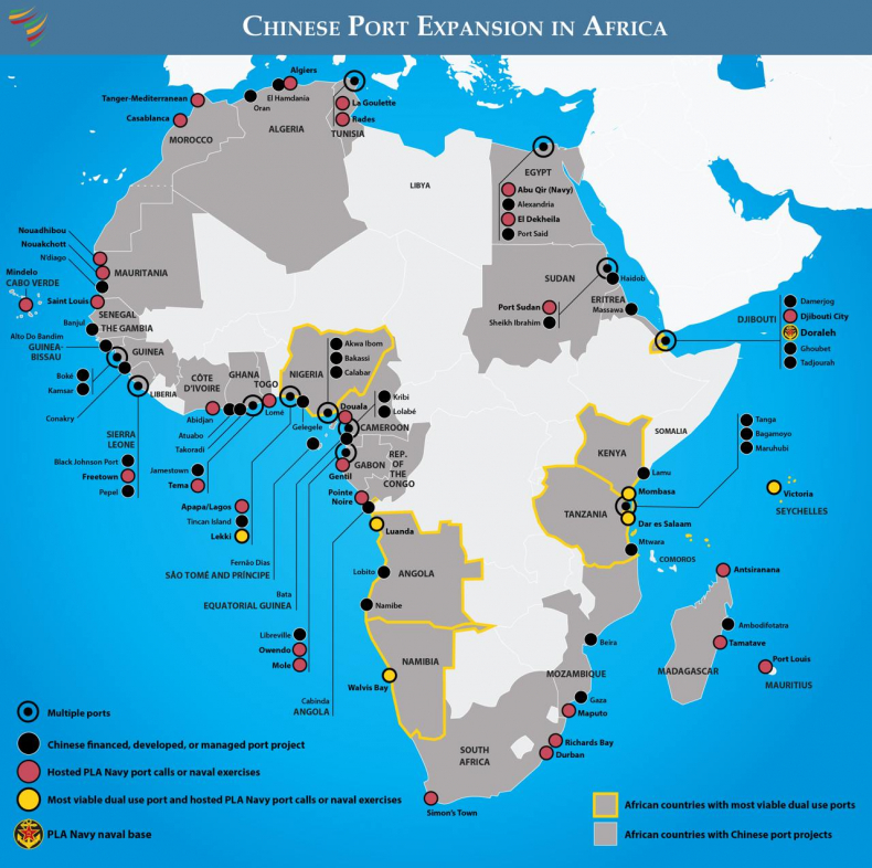 Китай расширяет влияние в портах Африки