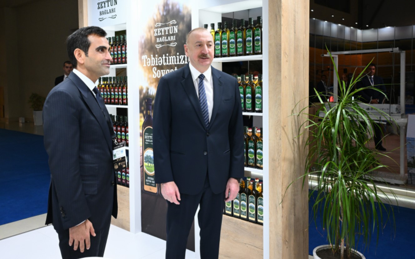 Президент Алиев на выставках InterFood Azerbaijan и Caspian Agro